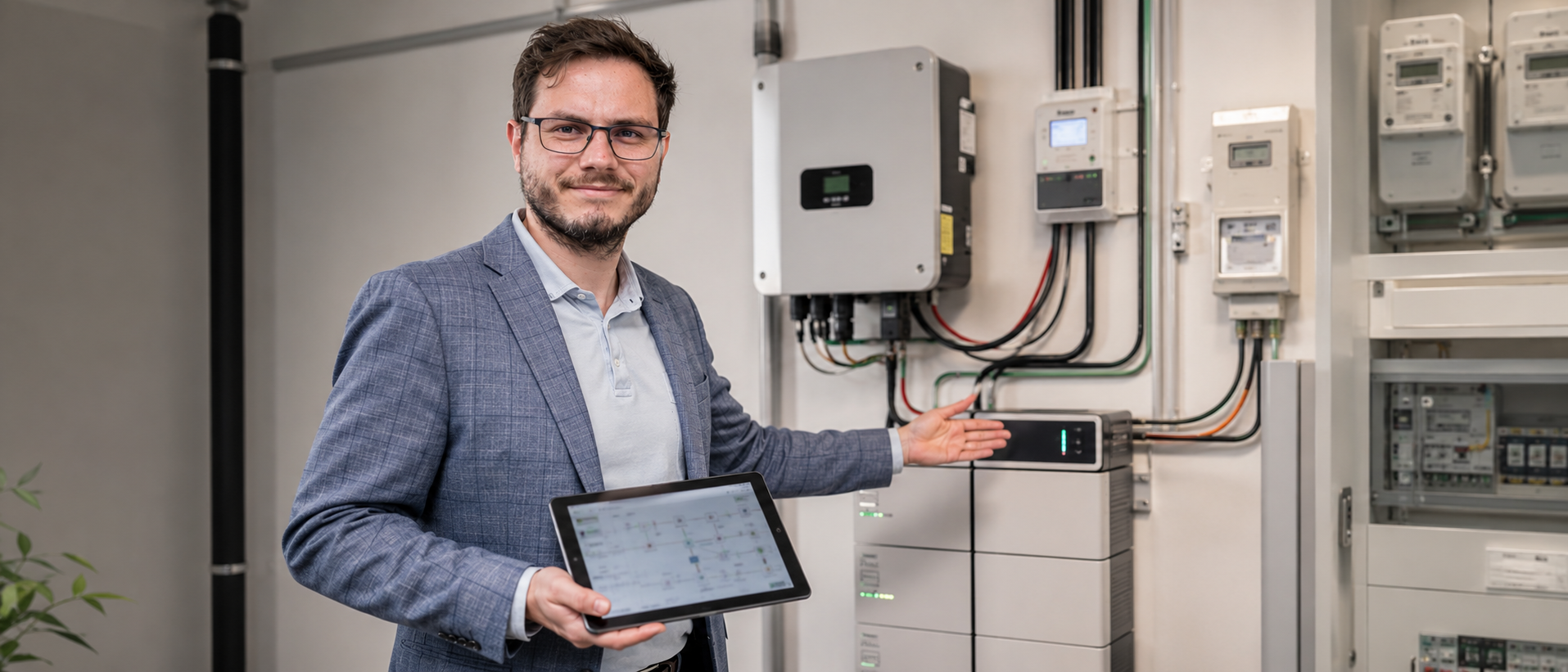 Dr.-Ing. Christopher Wilmes an PV-Wechselrichter und Batteriespeicher